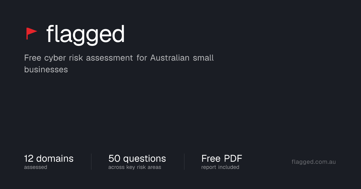 flagged — Cyber Risk Assessment for Australian Businesses